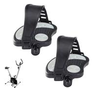 Exercise Bike Pedals - Non-Slip Replacement Pedals For Stationary & Recumbent Bikes, Universal 9/16" & 1/2" Spindle Options For Indoor Exercycle, Spin Bike, And Home Gym Stationary Cycles