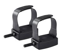 Exercise Bike Pedals Replacement - Indoor Exercycle Bike Foot Pedals | Adjustable Fitness Exerciser Parts | 9/16 Inch and 1/2 Inch Thread, with Straps, for Recumbent Bikes