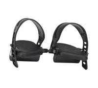 Exercise Bike Pedals with Pedal Strap, Stationary Recumbent Replacement Part, Replacements for Bikes Replacement for