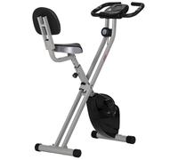 Exercise Bike Steel Foldable Magnetic 43x97x109cm Grey/Black Adjustable Seat XL