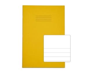 Exercise Bk A4 64P Tb/F13 Yellow Pk50 Top Blank/Bo ttom 13mm Ruled Yel