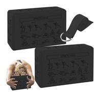 Exercise Block | 2 Piece High Density Lightweight Workout Equipment Elastic Blocks for Beginners Women Adults Stretching Balance Flexibility Meditation Workout
