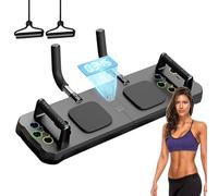 Exercise Board, Gym Table with Timer - Multi-Function Adjustable Push-ups with Non-Slip Handle and Pad, Professional Fitness Pad for Men and Women