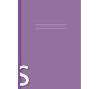 Exercise Book A4 Lined: 8mm Line Ruled With Margin | 100 Pages Exercise Book | Ideal For School & Home Use - Purple