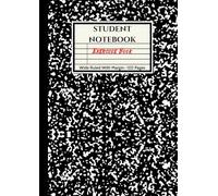 Exercise Book A4 Lined | Black Marble College Ruled Journal | Bright Composition Notebook | Stationery Supplies for School 120 pages: Writing Book, ... Wide Ruled Feint & Margin Project Notebook