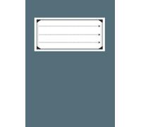Exercise book A4 lined with margin 80 pages: Blue school writing jotter (Exercise books A4 assorted colours)