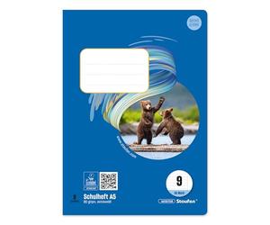 Exercise book LIN9 A5 16 Sheets, 80G/M² Lined 9 mm with Margin Climate Neutral produziertes Exercise Book from Extraweissem Elemental Chlorine-Free Bleached Wood-Free) Quality Paper. Durable 170 g/m² Envelope and Rounded Corners to protect against Bookmark with exciting and Interesting and Tips in cooperation with Wissen. de. Know More and Air Protect with Ursus 332810 Basic - the reliable companion im Alltag.