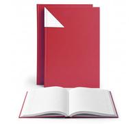 Exercise Book Ruled with Margin Pack of 10 Lined Writing Notebook Available in A4 and 9"x7" Sizes for School, College & Office Smooth Paper Exercise Note Book. (10, Red, A-4 Pack of 10 Books)