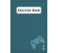 Exercise Book Squared A4 7mm: Back to School Notebooks for Boys Children 7mm Squared Paper Maths ( Mathematics ) Science Class Records & Lesson | 100 Pages | Blue