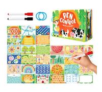 Exercise Cards for Training Pen Leadership - Interactive Early Childhood Education | Pen Guide Training Card Book for Children - For Preschool Children and from 2-6 Years for Classroom Home