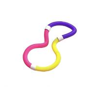 Exercise Circle, Foldable Fitness Hoop, Portable Slimming Exercise Equipment for Weight Loss Fat Burning (Pink purple yellow) (1.3kg)