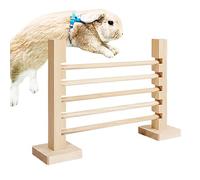 Exercise Course for Rabbits - Wooden Jumping Hurdle for Training | Adjustable Height for Enrichment of Chinchilla Cage and Ferret