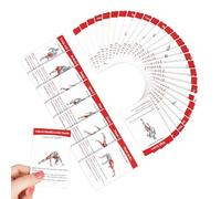 Exercise Deck Of Cards - 36 Piece Fitness Training Guide, Portable Workout Cards with Illustrated Exercises, Strength and Cardio Routine Set for Women Beginner Advanced, Home Gym Outdoor Activities