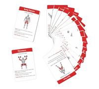 Exercise Deck Of Cards,36 Pieces Portable Fitness Cards Guide,8.9x6cm/3.5x2.36 inches Training Exercises Guide - for Women Beginner Advanced Home Gym Outdoor Activities