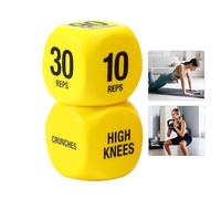 Exercise Dice - 1 Pair 6-Sided Workout Dice for Women 2-Piece Exercise Dices Game Workout Equipment Fitness Equipment Strength Training Gadgets for Beginners Men Women Travel Office Home