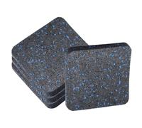 Exercise Equipment Mat - 4 Pieces, Non-Slip Rubber Treadmill Pads | Gym Mat For Noise Reduction And Anti-Vibration | Protective Floor Mats For Treadmills, Stationary Bikes