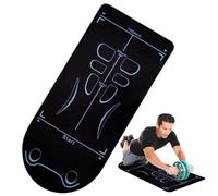 Exercise Equipment Mat for Ab Roller Wheel, 55x24" Non-Slip Sound Insulation Yoga Mat for Pilates, Skipping, Abdominal Yoga Floor Workouts, Skipping