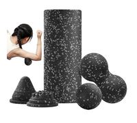 Exercise Foam Roller - Deep Cylinder, Compact Recovery Wheel, Non-Slip Surface, Lightweight Durable Design | Therapy Relaxation Equipment for Gym