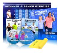 Exercise for Seniors & Beginners- Fun 30 day workout plan- Step by Step Comprehensive Package: 7 Workouts + Stretching Guide + Resistance Band + Easy to Follow Calendar. Get Energized & Stronger!