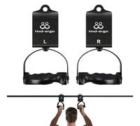 Exercise Grips - 1 Pair 360 Degree Rotatable Fitness Workout Grips Strong Fitness Cable Attachments for Barbell Pulley | Training Grips for Resistance Band Exercises | Home Fitness Equipment for D