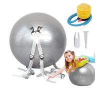 Exercise Gym Ball - Weighted Yoga Balls, Adjustable Strap Assist, Thick AntiBurst Surfaces | Creative Modern Design Versatile Stability Fitnes Ball for Pilates Pregnancy Balance Home Workout Men Women