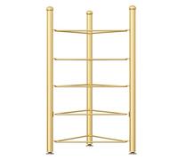 Exercise Half Balance Ball Storage Rack - Home Gym Workout Equipment, 3/5/6/7 Tier Floor Stand Storage, for Basketball Bowling Medicine Yoga Balls(Gold,5 layer - 51in)