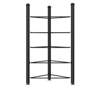 Exercise Half Balance Ball Storage Rack - Home Gym Workout Equipment, 3/5/6/7 Tier Floor Stand Storage, for Basketball Bowling Medicine Yoga Balls(Black,5 layer - 51in)