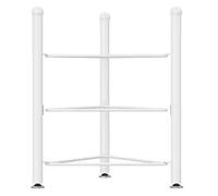 Exercise Half Balance Ball Storage Rack - Home Gym Workout Equipment, 3/5/6/7 Tier Floor Stand Storage, for Basketball Bowling Medicine Yoga Balls(White,3 layer - 27.5in)