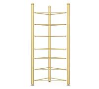 Exercise Half Balance Ball Storage Rack - Home Gym Workout Equipment, 3/5/6/7 Tier Floor Stand Storage, for Basketball Bowling Medicine Yoga Balls(Gold,7 layer - 75in)
