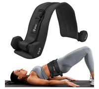 Exercise Hip Thrust Belt - Dumbbell Hip Thrust Belt, Thicken & Widen, Comfortable for Dumbbells, Kettlebells or Plates, Slip Padding, Gym or Home Workouts (black)