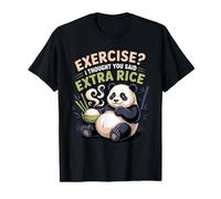 Exercise I Thought You Said Extra Rice Panda Bamboo Wildlife T-Shirt