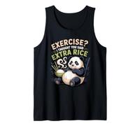 Exercise I Thought You Said Extra Rice Panda Bamboo Wildlife Tank Top