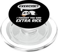 Exercise? I Thought You Said Extra Rice Panda Gift PopSockets PopGrip for MagSafe