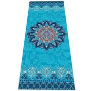 EXERCISE Large Yoga Towel 188cm x 70cm Rubber Grip Dots Bottom Non Slip Yoga Mat Towel for Hot Yoga Pilates and Workout