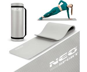 Exercise mat 183 x 60 cm Neo-Sport - 192200 gray