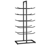 Exercise Mat Organizer Holder, Against The Wall Yoga Mat Storage Rack, OfficeHomeGarage Small Space Display Shelf for Foam RollerPilates Mats, Hold 10 Mats