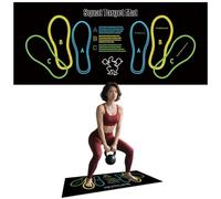 Exercise Mat Perfect for Squats, Leg and Ab Workouts, Squat guide mat, Lightweight and Portable for Men and Women multicolored (Multicolor)