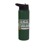 Exercise Physiologist Progress Physiology Medical Apparel Stainless Steel Insulated Water Bottle