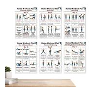 Exercise Posters | Complete Follow-through Exercise Routine,Workout Poster Yoga Action Chart - for Dorm, Office, Apartment, Bedroom, Living Room