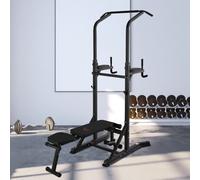 Exercise Pullup Weight Machine Power Tower with Multiple Adjustable Positions for Strengthening Many Muscles Adjustable&Folded Dip Stands Multi-Functi