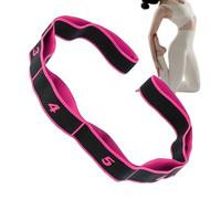 Exercise Resistance Bands - Numbered Elastic Nylon Training Strap, Progress Tracking Design, Home Training Equipment, Strength Conditioning Device, for Muscle Strength Training, Women, Men, Hei