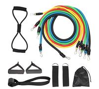 Exercise Resistance Bands Set,Fitness Stretch Workout Bands 11PC with Fitness Tubes, Foam Handles, Ankle Straps, Door Anchor for Home Gym Fitness,for Men Women