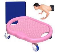 Exercise Roller Board,Abdominal Workout Equipment - Ab Workout Board with Mat for Abdominal & Core Strength Training, Silent Equipment