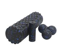 Exercise Roller Foam | 2-Piece Portable Gym Massager Exercise Equipment - Yoga Roller Leg Massage Equipment - for Men Runners Leg Neck Muscle Home Office Pilates Yoga