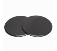 Exercise Sliders, Round ABS Fitness Discs Compact 7in Diameter for Hardwood Floor (Black)