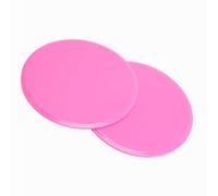 Exercise Sliders, Round ABS Fitness Discs Compact 7in Diameter for Hardwood Floor (Pink)