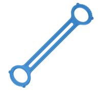 Exercise Straps - Figure Eight Tubes, Silicone Tension Loops, Ergonomic Grip Handles, Upper Body Muscle Toning Tool, Physical Fitness Category, Blue Medium Tension For Gym Or Hotel Room