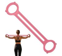 Exercise Straps - Figure Eight Tubes, Silicone Tension Loops, Ergonomic Grip Handles, Upper Body Muscle Toning Tool, Physical Fitness Category, Blue Medium Tension For Gym Or Hotel Room