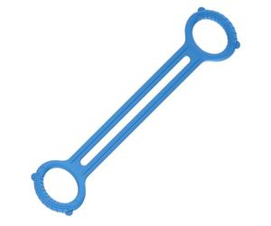 Exercise Straps - Figure Eight Tubes, Silicone Tension Loops, Ergonomic Grip Handles, Upper Body Muscle Toning Tool, Physical Fitness Category, Blue Medium Tension For Gym Or Hotel Room