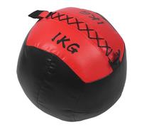 Exercise Wall Ball, 2.2lb Weighted Wall Ball for Strength Training (Black Red)